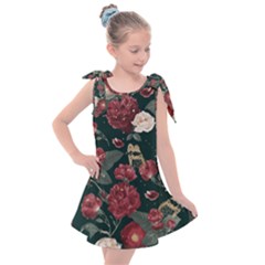 Magic Of Roses Kids  Tie Up Tunic Dress by HWDesign