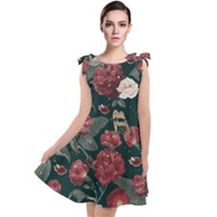 Magic Of Roses Tie Up Tunic Dress by HWDesign