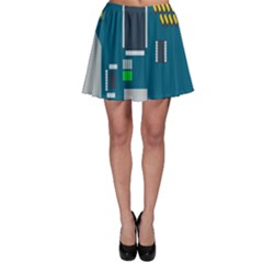 Amphisbaena Two Platform Dtn Node Vector File Skater Skirt by Sapixe