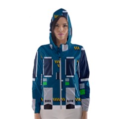 Amphisbaena Two Platform Dtn Node Vector File Women s Hooded Windbreaker