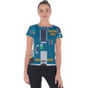 Amphisbaena Two Platform Dtn Node Vector File Short Sleeve Sports Top  View1