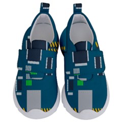 Amphisbaena Two Platform Dtn Node Vector File Kids  Velcro No Lace Shoes by Sapixe