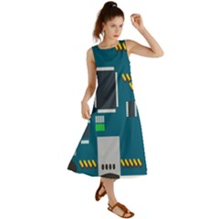 Amphisbaena Two Platform Dtn Node Vector File Summer Maxi Dress