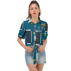 Amphisbaena Two Platform Dtn Node Vector File Tie Front Shirt 