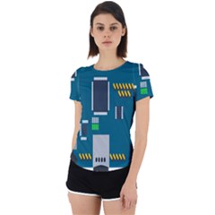 Amphisbaena Two Platform Dtn Node Vector File Back Cut Out Sport Tee by Sapixe