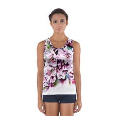 Watercolour-cherry-blossoms Sport Tank Top 