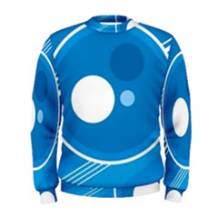 Background-blue-modern-creative Men s Sweatshirt