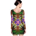Fractal-abstract-flower-floral- -- Long Sleeve Bodycon Dress View2