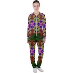 Fractal-abstract-flower-floral- -- Casual Jacket And Pants Set