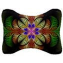 Fractal-abstract-flower-floral- -- Velour Seat Head Rest Cushion View1