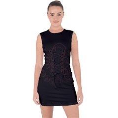 Blair -  Lace Up Front Bodycon Dress by CreatureFeature