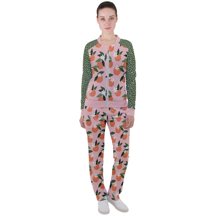 tropical polka plants 4 Casual Jacket and Pants Set