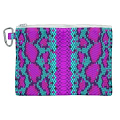 Snake Print Cbdoilprincess Canvas Cosmetic Bag (xl)