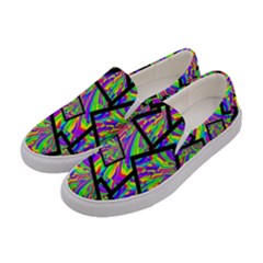 Vibrant Colors Cbdoilprincess Women s Canvas Slip Ons by CBDOilPrincess1