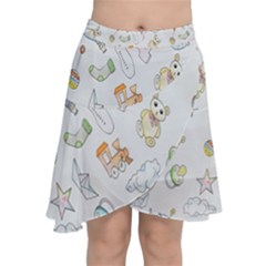 Hd-wallpaper-b 016 Chiffon Wrap Front Skirt
