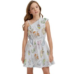 Hd-wallpaper-b 016 Kids  One Shoulder Party Dress