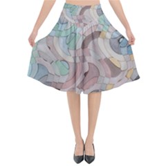 Hd-wallpaper-b 020 Flared Midi Skirt by nate14shop