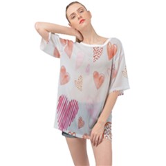 Hd-wallpaper-b 023 Oversized Chiffon Top by nate14shop