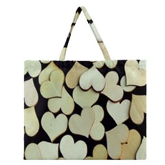 Heart-003 Zipper Large Tote Bag by nate14shop