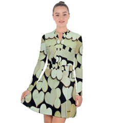 Heart-003 Long Sleeve Panel Dress by nate14shop