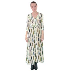 Christmas Tree Button Up Maxi Dress by nate14shop