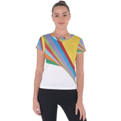 Paper Short Sleeve Sports Top 