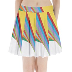 Paper Pleated Mini Skirt