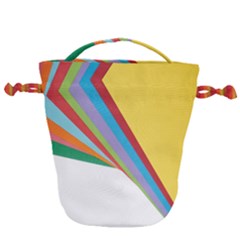 Paper Drawstring Bucket Bag by nate14shop