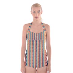 Digitalart Boyleg Halter Swimsuit  by Sparkle