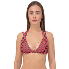 Glowing Leafs Double Strap Halter Bikini Top by Sparkle