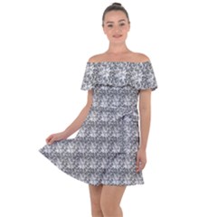 Digitalart Off Shoulder Velour Dress by Sparkle