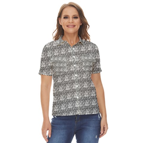 Digitalart Women s Short Sleeve Double Pocket Shirt by Sparkle