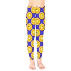 Pattern Sun-flower Kids  Leggings