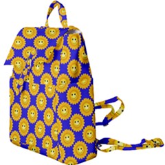 Pattern Sun-flower Buckle Everyday Backpack by nate14shop