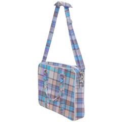 Plaid Cross Body Office Bag by nate14shop