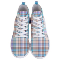 Plaid Men s Lightweight High Top Sneakers by nate14shop