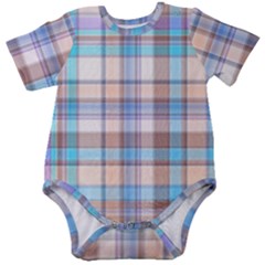 Plaid Baby Short Sleeve Onesie Bodysuit