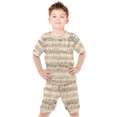 Print-musical Kids  Tee And Shorts Set by nate14shop