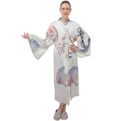 Sea-b 001 Maxi Velour Kimono by nate14shop