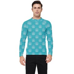 Snowflakes 002 Men s Long Sleeve Rash Guard by nate14shop