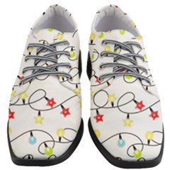 Christmas-light-bulbs-seamless-pattern-colorful-xmas-garland,white Women Heeled Oxford Shoes