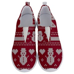 Christmas-seamless-knitted-pattern-background 001 No Lace Lightweight Shoes by nate14shop
