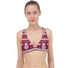 Christmas-seamless-knitted-pattern-background 001 Classic Banded Bikini Top by nate14shop