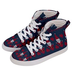 Christmas-seamless-knitted-pattern-background 003 Women s Hi-top Skate Sneakers by nate14shop