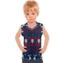 Christmas-seamless-knitted-pattern-background 003 Kids  Sport Tank Top View1