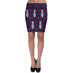 Christmas-seamless-knitted-pattern-background 004 Bodycon Skirt by nate14shop