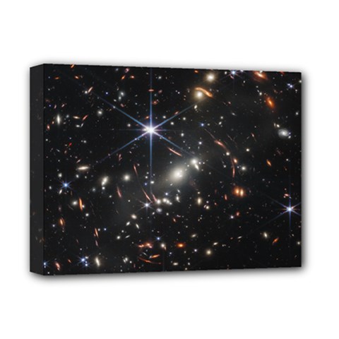 James Webb Space Telescope Deep Field Deluxe Canvas 16  X 12  (stretched)  by PodArtist