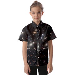 James Webb Space Telescope Deep Field Kids  Short Sleeve Shirt by PodArtist