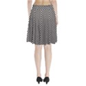 Black and White Watercolored Checkerboard Chess Pleated Skirt View2