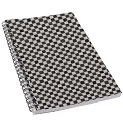 Black And White Watercolored Checkerboard Chess 5 5  X 8 5  Notebook by PodArtist